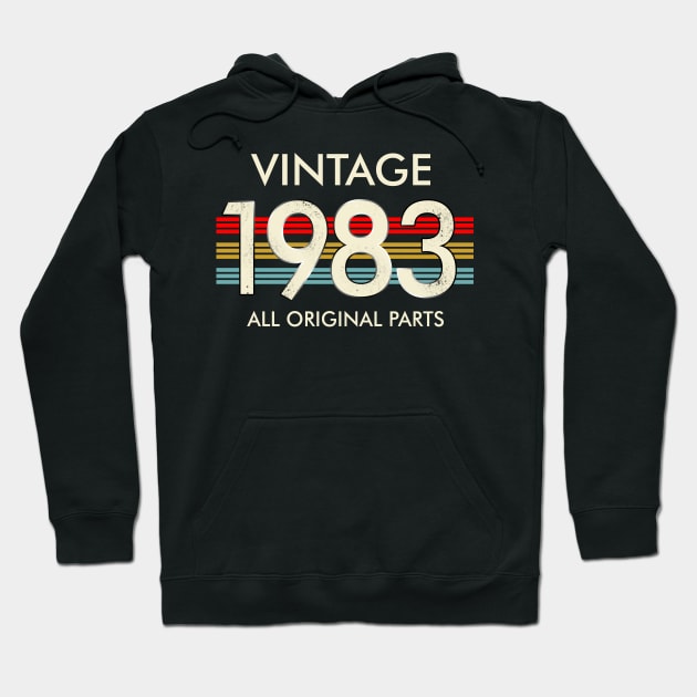 Vintage 1983 All Original Parts Hoodie by louismcfarland